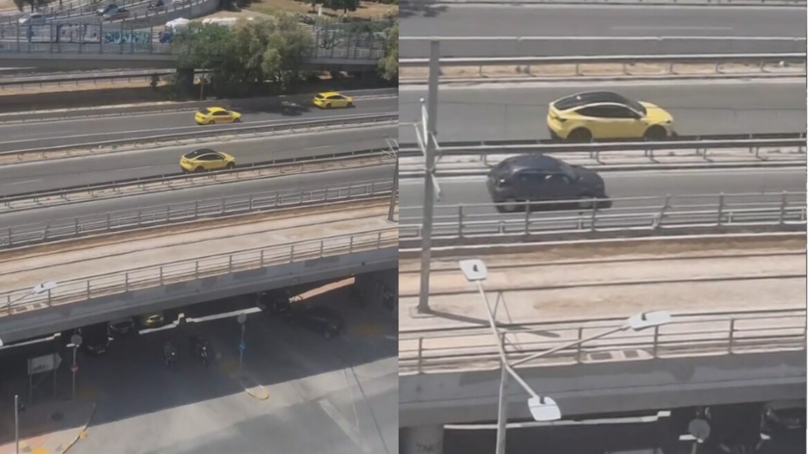 Απίστευτο βίντεο: Οδηγός ταξί έκανε όπισθεν στην Παραλιακή επειδή έχασε την έξοδο
