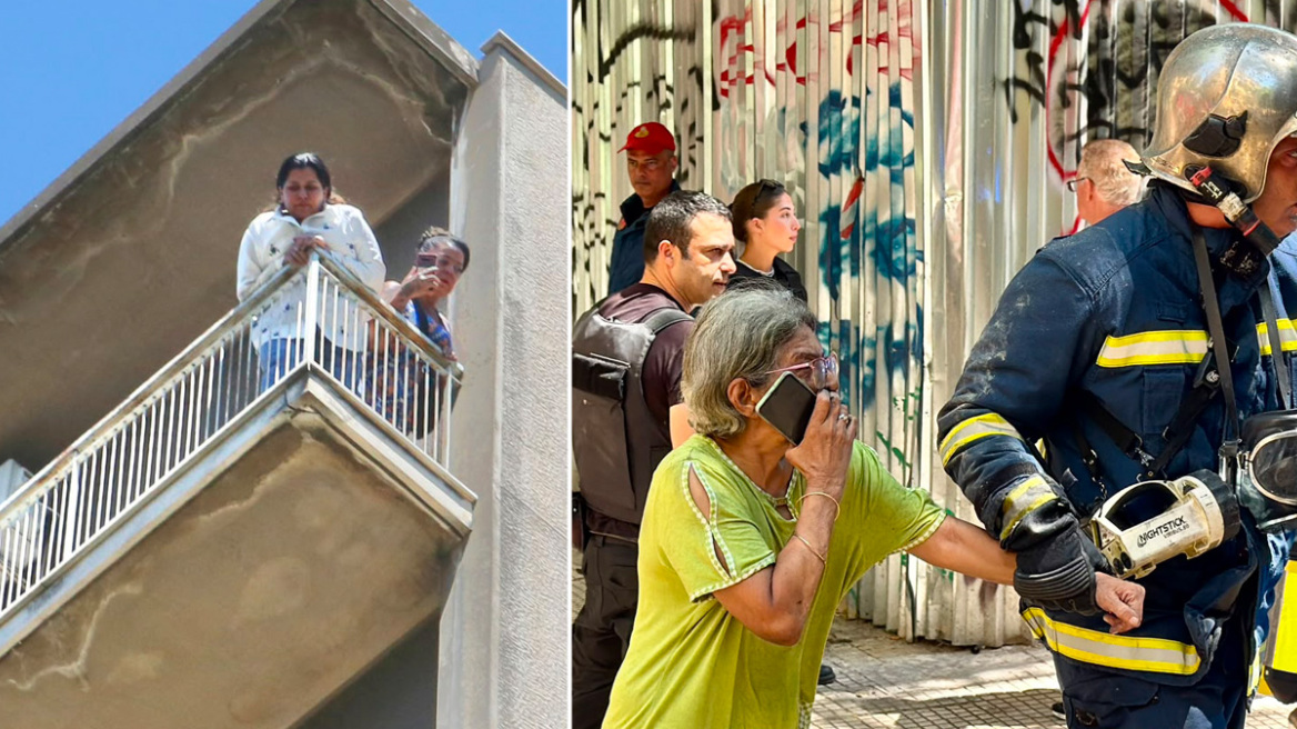 Απεγκλωβίστηκαν οι ένοικοι από τη φωτιά στο ξενοδοχείο στην Ομόνοια, μαρτυρίες ότι προκλήθηκε από ηλεκτρικό πατίνι που εξερράγη
