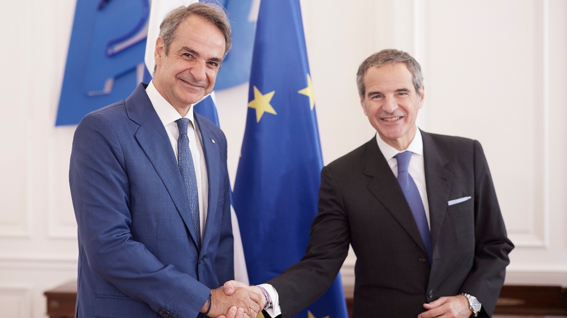 Συνάντηση Μητσοτάκη με τον Γενικό Διευθυντή του Διεθνούς Οργανισμού Ατομικής Ενέργειας, τι συζήτησαν