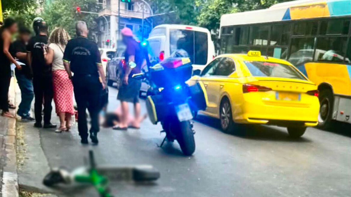 Σύγκρουση ηλεκτρικού πατινιού με μηχανάκι στην 3ης Σεπτεμβρίου, τραυματίστηκε αναβάτης
