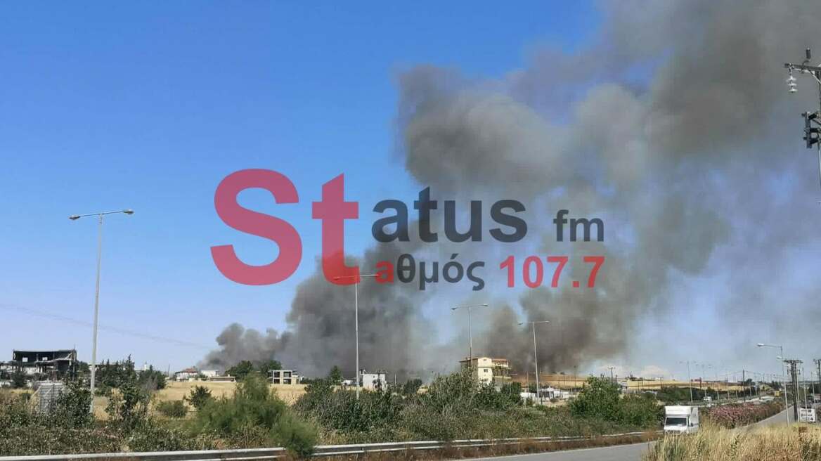 Φωτιά στα Διαβατά Θεσσαλονίκης, 112 για ετοιμότητα στους κατοίκους