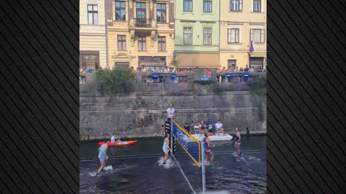 Το beach volley αλλιώς: Το εντυπωσιακό τουρνουά που μετατρέπει τον ποταμό της Λιουμπλιάνας σε γήπεδο