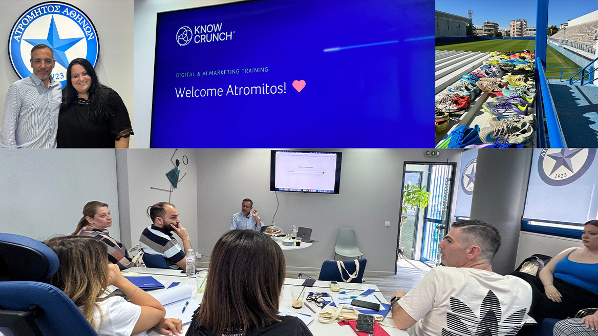 Ο Atromitos FC επέλεξε την Knowcrunch για την ανάπτυξη των AI δεξιοτήτων των στελεχών της