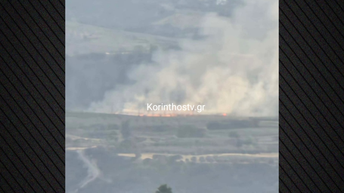 Χωρίς ενεργό μέτωπο η φωτιά στον Προφήτη Ηλία Κορινθίας