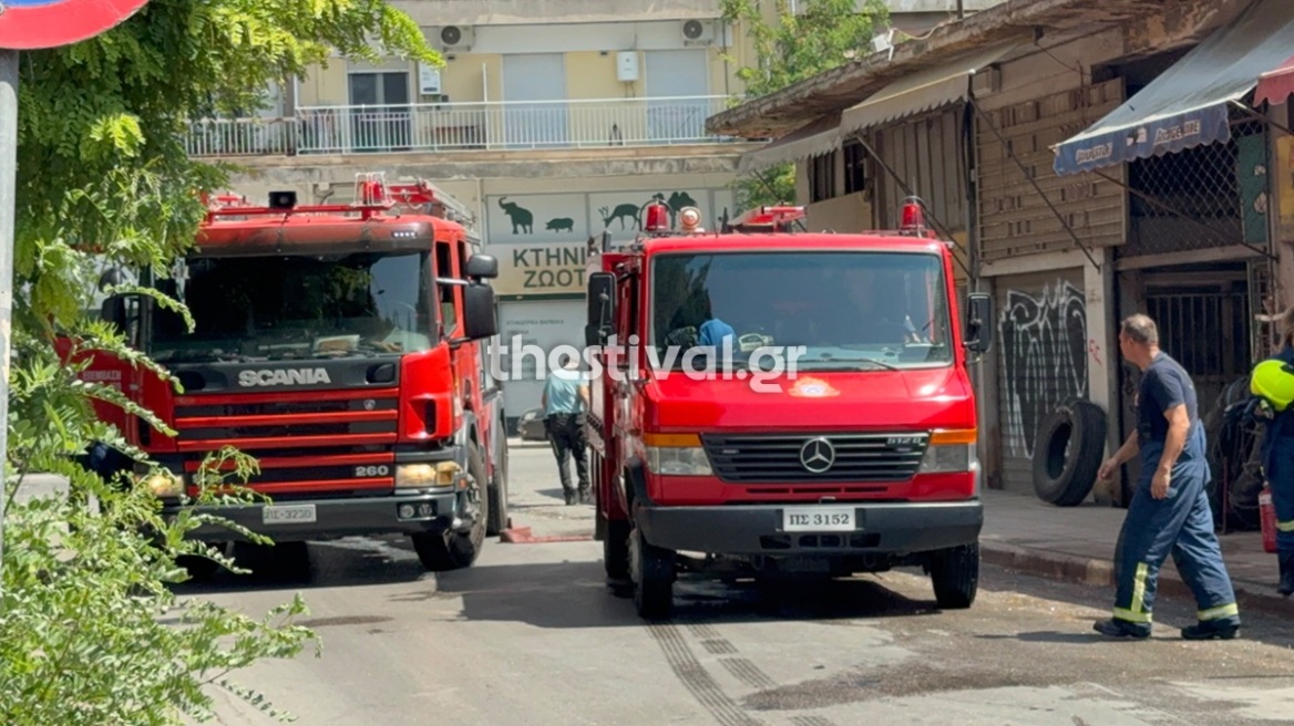 Στο νοσοκομείο ηλικιωμένη με εγκαύματα στα πόδια μετά από φωτιά σε διαμέρισμα στη Καλαμαριά, δείτε βίντεο
