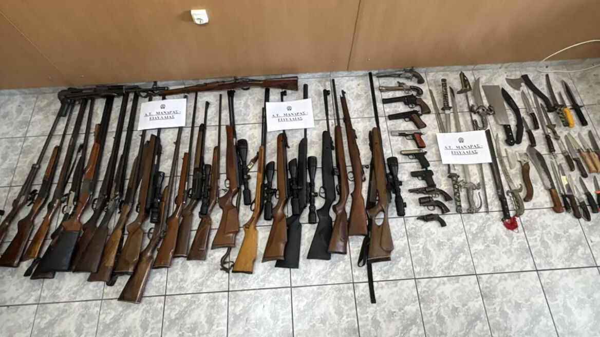 Συνελήφθη 56χρονος που διατηρούσε παράνομο εκτροφείο ζώων στην Οινόη: Είχε ολόκληρο οπλοστάσιο στο σπίτι του