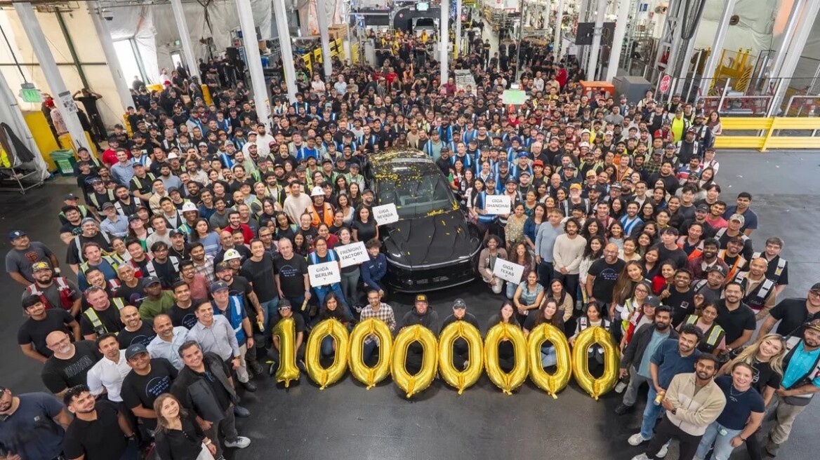 10 εκατομμύρια οχήματα έφτιαξε η Tesla