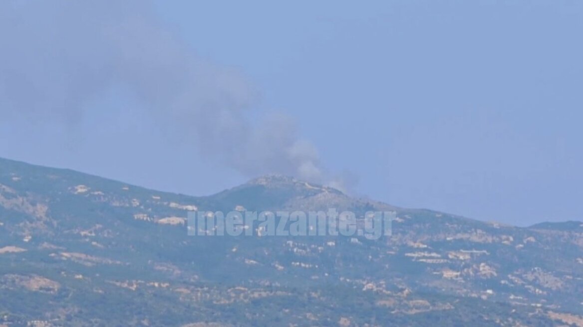 Φωτιά στην Ζάκυνθο στις Ελιές Βολιμών, ενεργοποιήθηκε το 112  