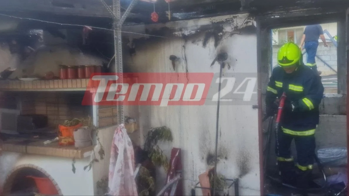 Έκρηξη φιάλης υγραερίου σε σπίτι στην Πάτρα: Γυναίκα πρόλαβε να βγει πριν τυλιχθεί στις φλόγες η κουζίνα
