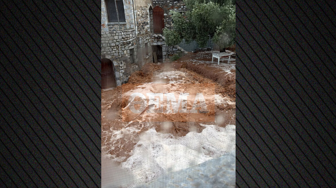 Ζημιές σε σπίτια και οδικό δίκτυο από την καταρρακτώδη βροχή στη Μάνη: «Είναι πρωτόγνωρη κατάσταση για την περιοχή μας»