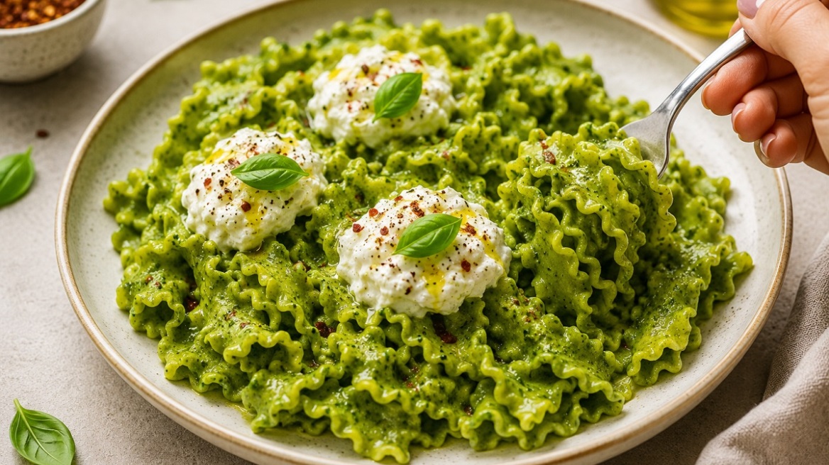 Green Goddess Pasta: Η viral σαλάτα έγινε δροσερή και νόστιμη μακαρονάδα