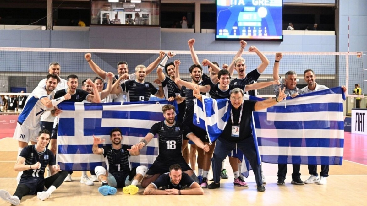 Ιταλία – Ελλάδα 2-3: Στον τελικό των Μεσογειακών η Εθνική των ανδρών στο βόλεϊ
