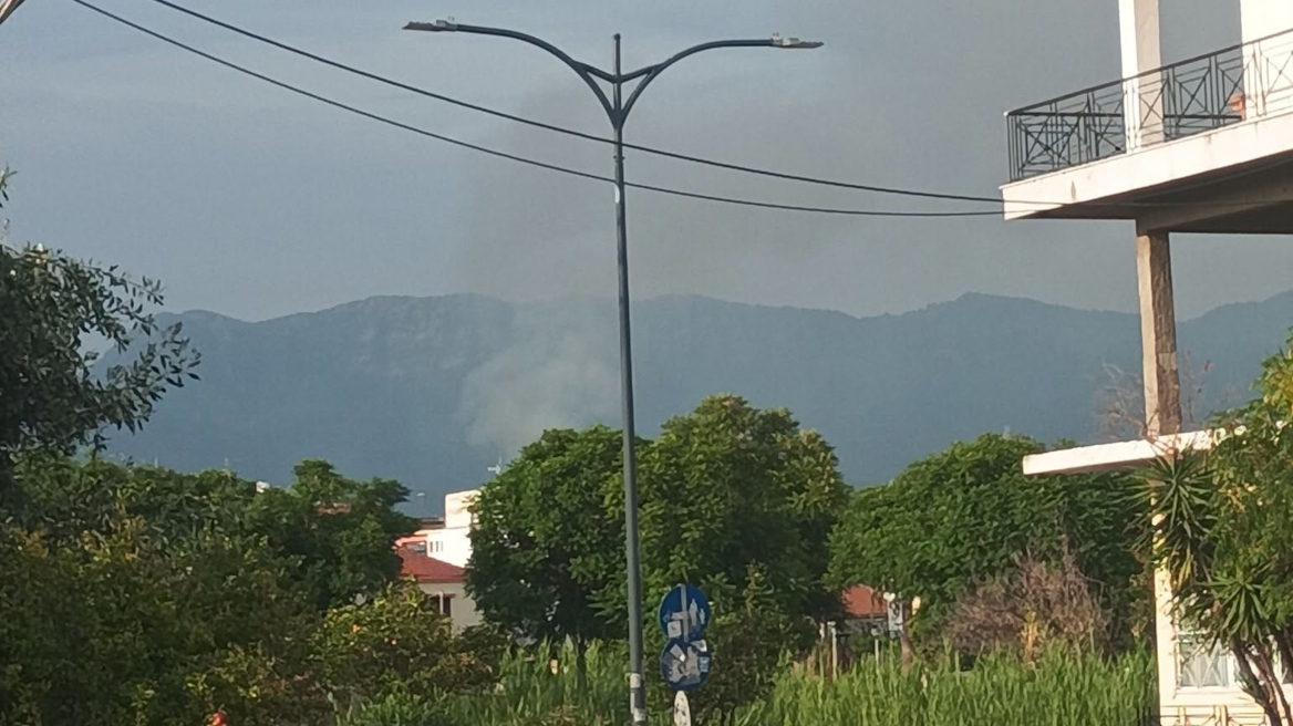 Φωτιά τώρα στην περιοχή Αγριλιά Μεσολογγίου, σηκώθηκαν 5 αεροσκάφη