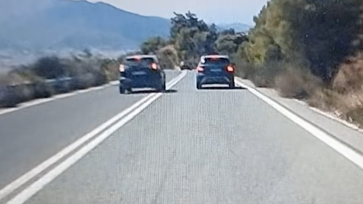 Αδιανόητη διπλή παράνομη προσπέραση πάνω σε στροφή στον περιφερειακό από Άγιο Πέτρο προς παλαιά Πεντέλη, δείτε βίντεο