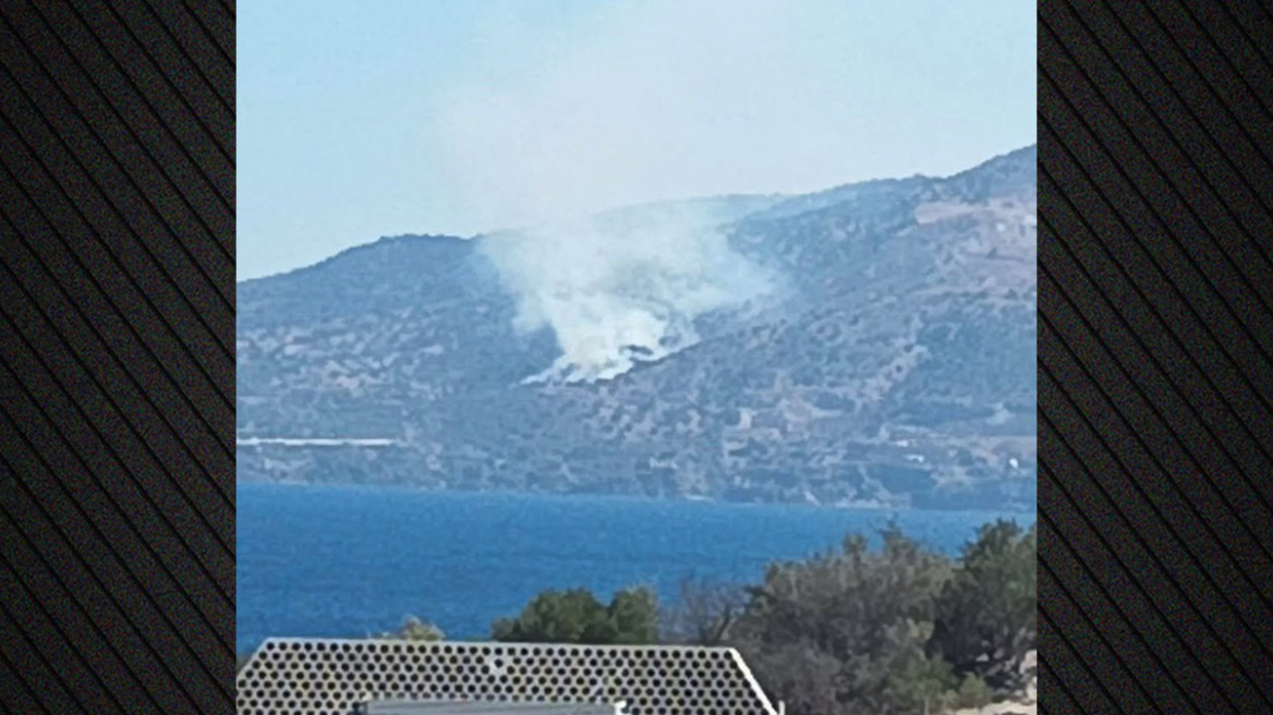 Φωτιά σε χαμηλή βλάστηση στους Πάλους Νισύρου, σηκώθηκαν και εναέρια μέσα
