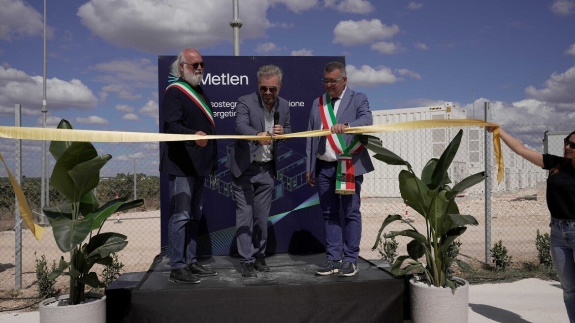 METLEN και Dolomiti Energia εγκαινίασαν έργο αποθήκευσης ενέργειας στην Απουλία