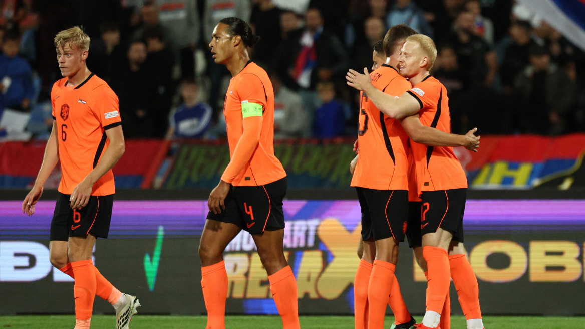 Nations League: Πέρασε από το Βελιγράδι η Ολλανδία 2-1 τη Σερβία, δείτε τα γκολ 