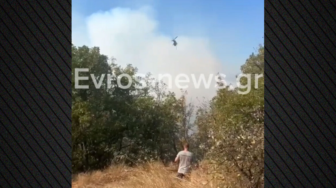 Συνεχίζεται η μάχη με τις φλόγες στο Σουφλί: Ενισχύθηκαν οι δυνάμεις, επιχειρούν 17 εναέρια 