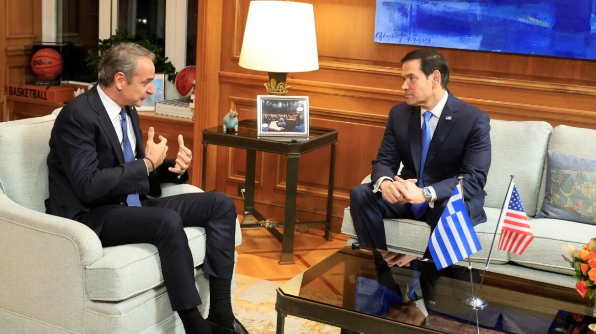Μητσοτάκης – Ρούμπιο: «Στο υψηλότερο επίπεδο όλων των εποχών οι σχέσεις Ελλάδας και ΗΠΑ», στο τραπέζι LNG και Μέση Ανατολή