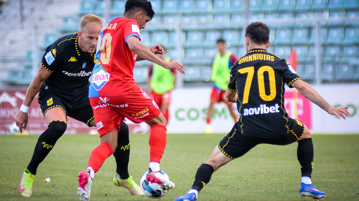 Άρης-Βόλος 1-0 (Α' ημίχρονο): Live η αναμέτρηση του «Κλεάνθης Βικελίδης» για τη Stoiximan Super League