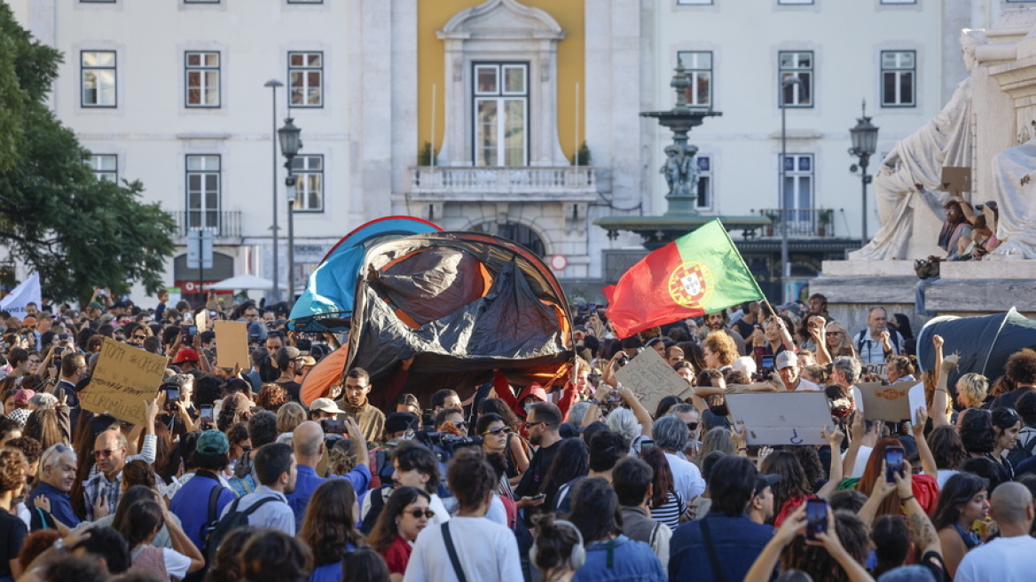 Η οργή για τα ενοίκια εξαπλώνεται στην Ιβηρική: Σκηνές και καταλήψεις στην Πορτογαλία, κινητοποιήσεις στην Ισπανία