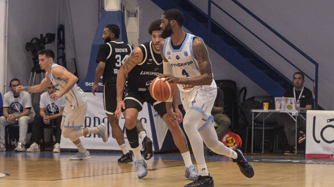Τρία στα τρία στο FIBA Europe Cup η Μύκονος, 86-82 την Λοκομοτίβ, βίντεο