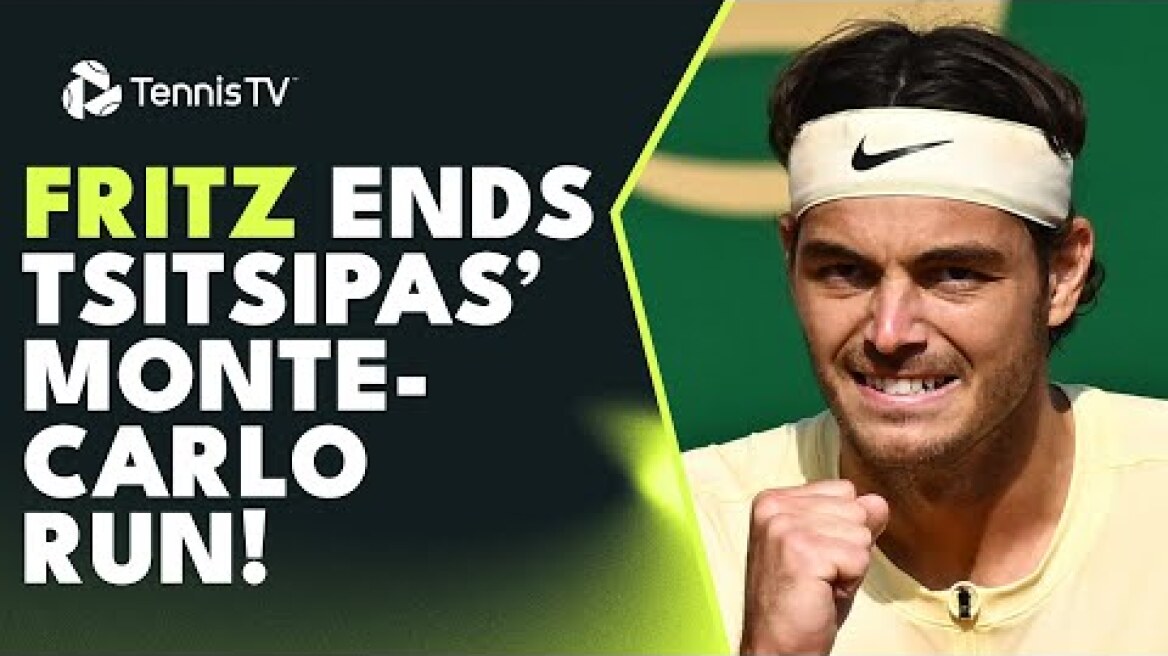 Taylor Fritz Knocks Out Defending Champion Tsitsipas! | Monte-Carlo 2023 Highlights
