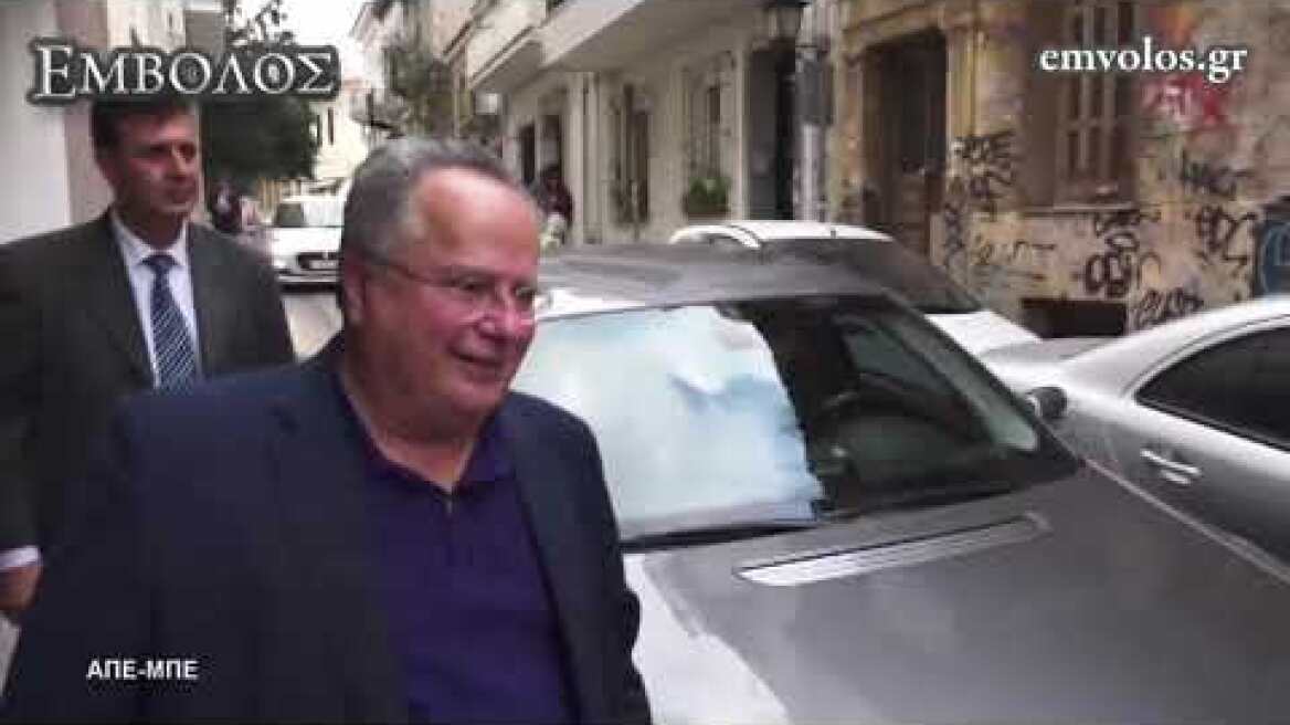 Ο πρώην ΥΠΕΞ Νίκος Κοτζιάς στη συνεδρίαση των μελών της Κίνησης Ιδεών και Δράσης ΠΡΑΤΤΩ