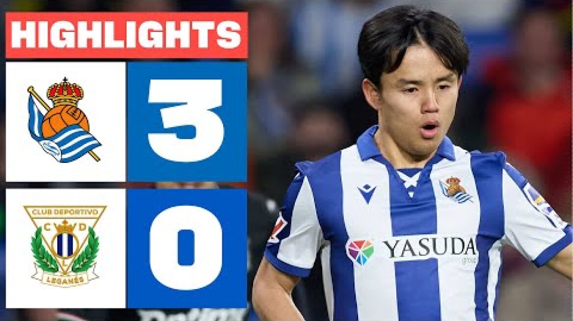 REAL SOCIEDAD 3 - 0 CD LEGANÉS I RESUMEN LALIGA EA SPORTS