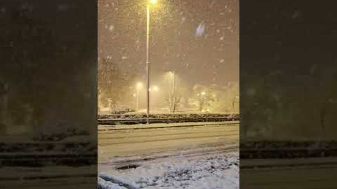 16/2/21 Νεο Ψυχικο Χιονι!!