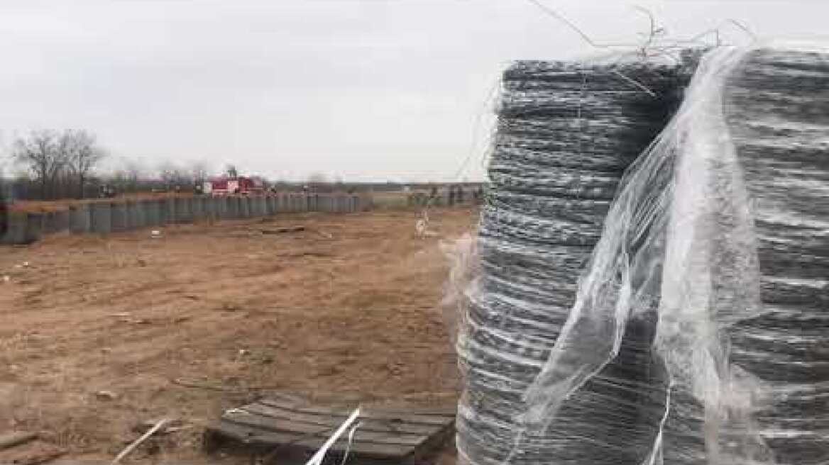 Εργασίες για την επιδιόρθωση και ενίσχυση του φράχτη (2)