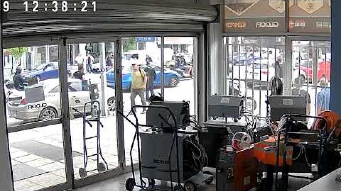 Βίντεο από το τροχαίο με τους πέντε τραυματίες στη Θεσσαλονίκη