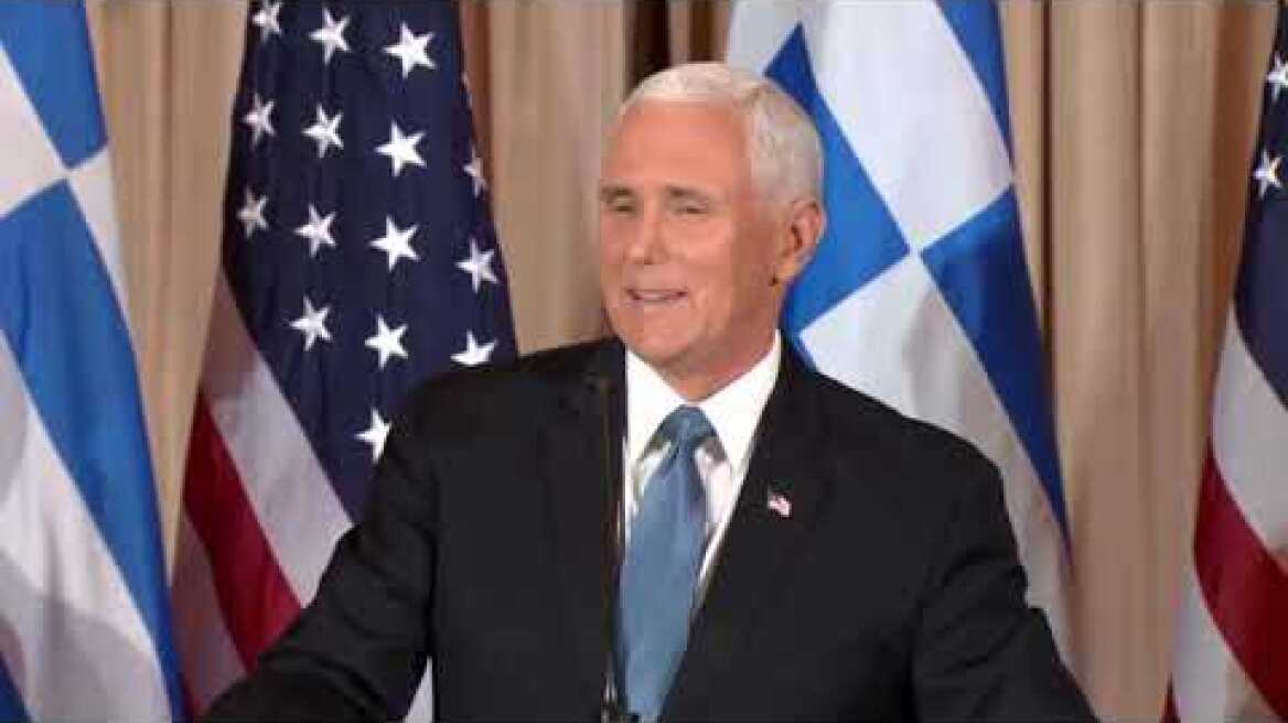 Secretary Pompeo and Vice President Pence host a reception, honor of Greek Prime Minister Mitsotakis