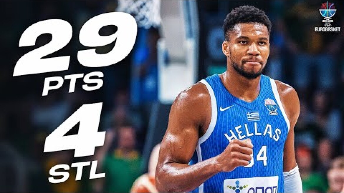 Giannis Antetokounmpo's BIG Quarter-Final Performance! | FIBA EuroBasket 2025 | September 9, 2025