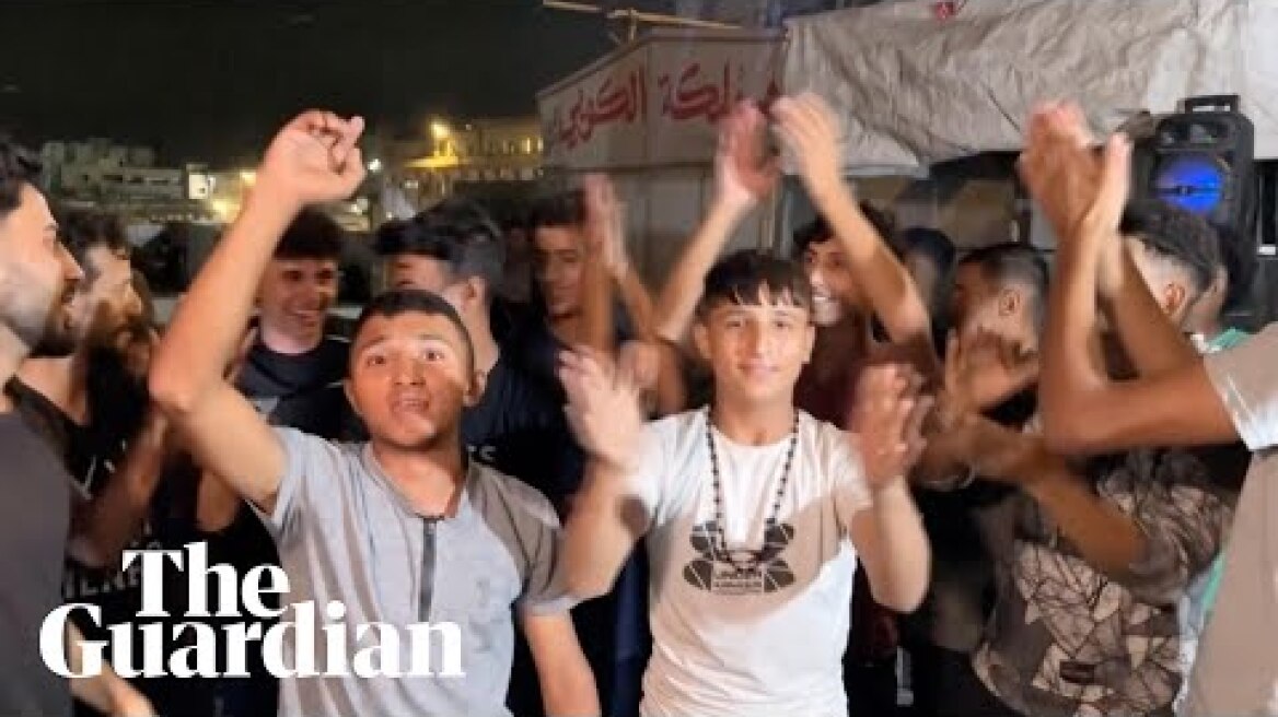 'Historic moments': Palestinians and Israelis celebrate Gaza ceasefire deal announcement