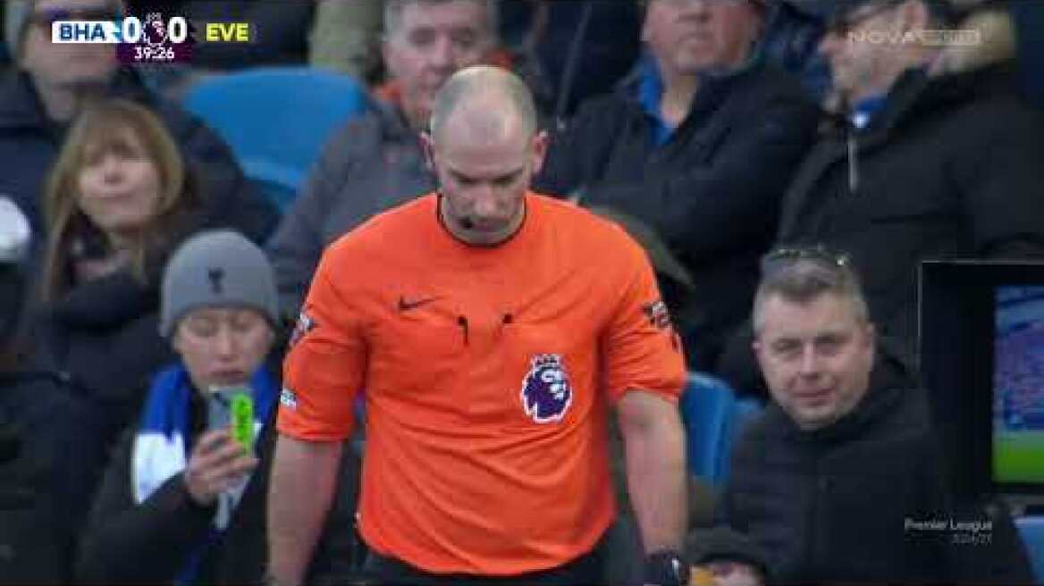 Μπράιτον-Έβερτον: 0-1 (MD 23, 25/01/2025)