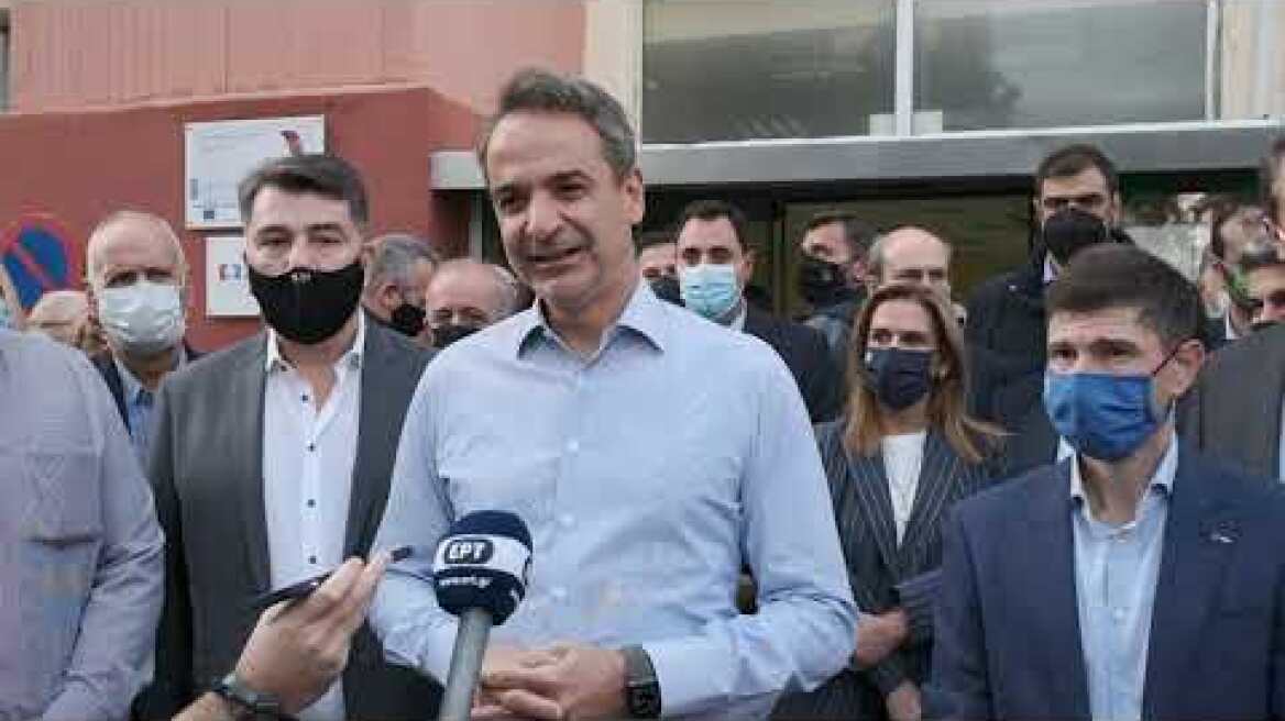 Eπίσκεψη του Πρωθυπουργού Κυριάκου Μητσοτάκη στο Γαλάτσι