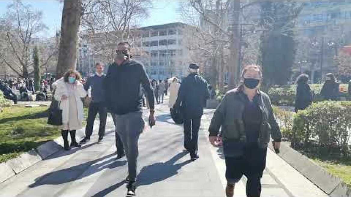 Κέντρο Λάρισας μετά το σεισμό