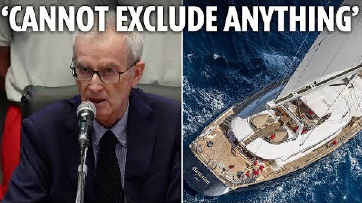 'Mistakes made' before tragic sinking of Bayesian yacht - as first findings of probe revealed