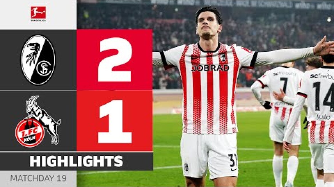 Own Goal? Instant Response! | SC FREIBURG - 1. FC KÖLN | Highlights | Matchday 19 – Bundesliga