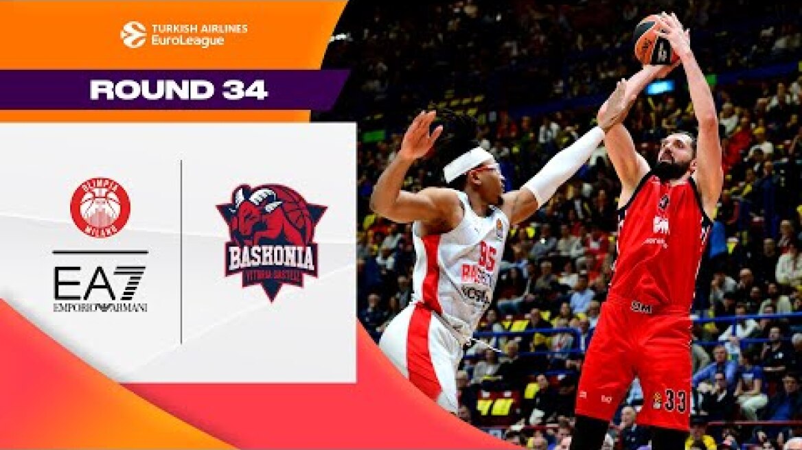 LeDay And Mirotic EXPLODE | Armani Milan - Baskonia | BASKETBALL HIGHLIGHTS R31 2025