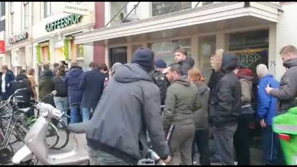 Drukte bij coffeeshops in Utrecht