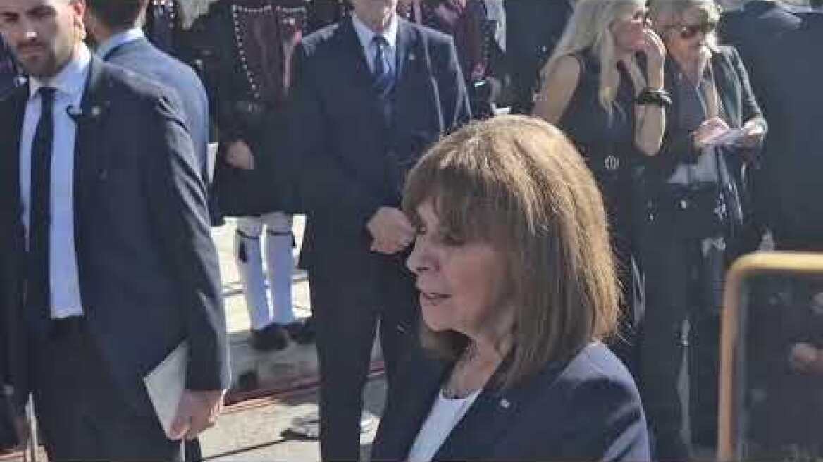 Δηλώσεις Σακελλαροπούλου από την παρέλαση της Θεσσαλονίκης