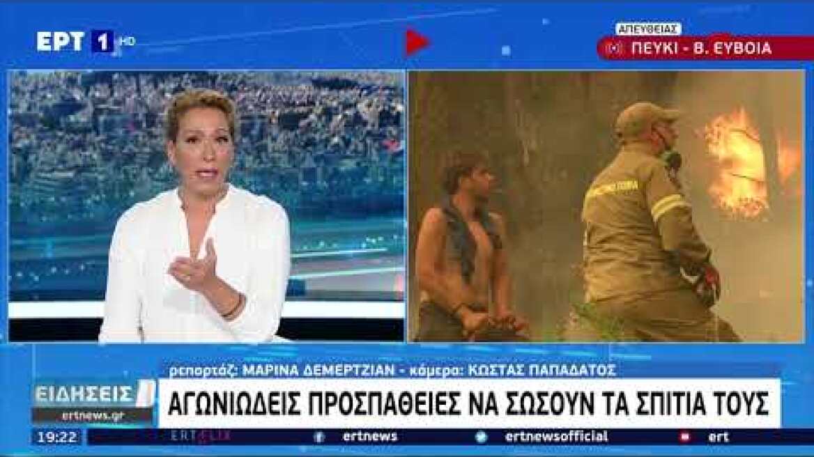 Αγωνιώδης προσπάθεια να σώσουν τα σπίτια τους στο Πευκί