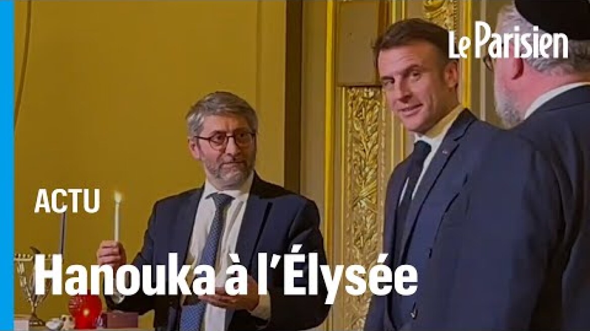 La fête juive d"Hanouka célébrée à l'Élysée, Macron crée la polémique