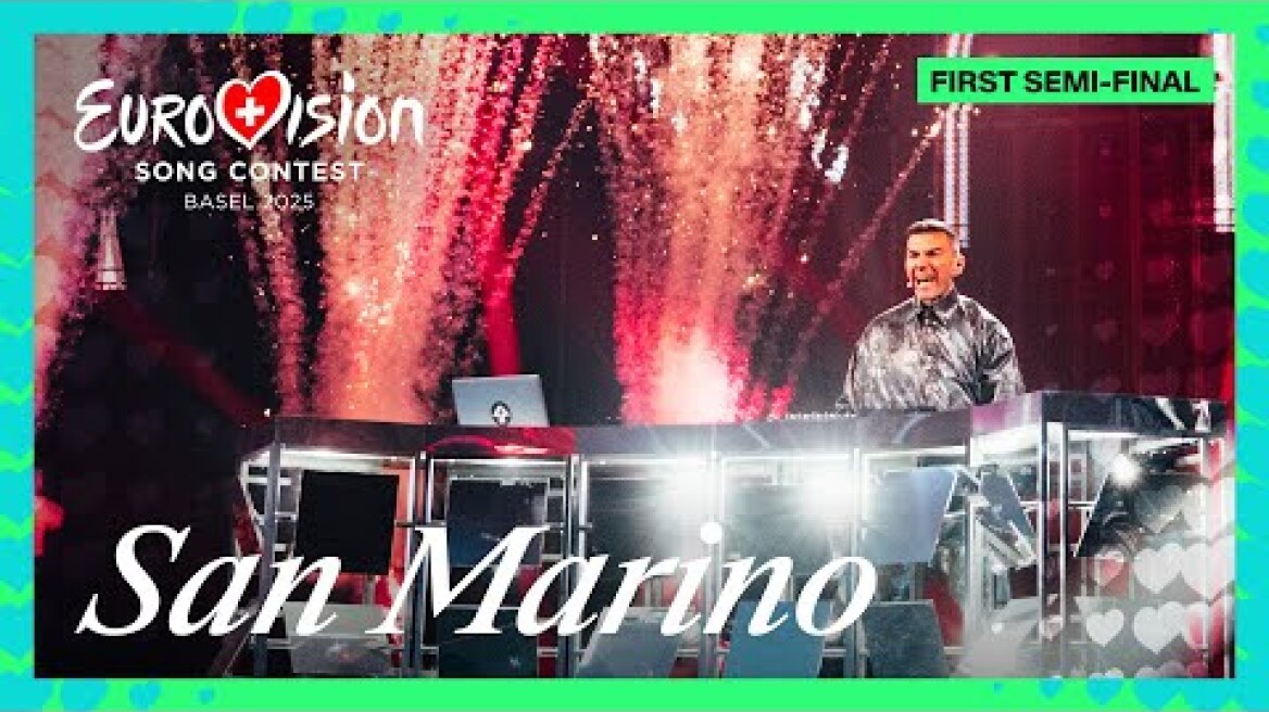 Eurovision 2025: Η Κύπρος δεν πέρασε στον τελικό της Eurovision - Ποιες είναι οι 10 χώρες που προκρίθηκαν Gabry Ponte - Tutta L'Italia (LIVE) | San Marino 🇸🇲 | First Semi-Final | Eurovision 2025