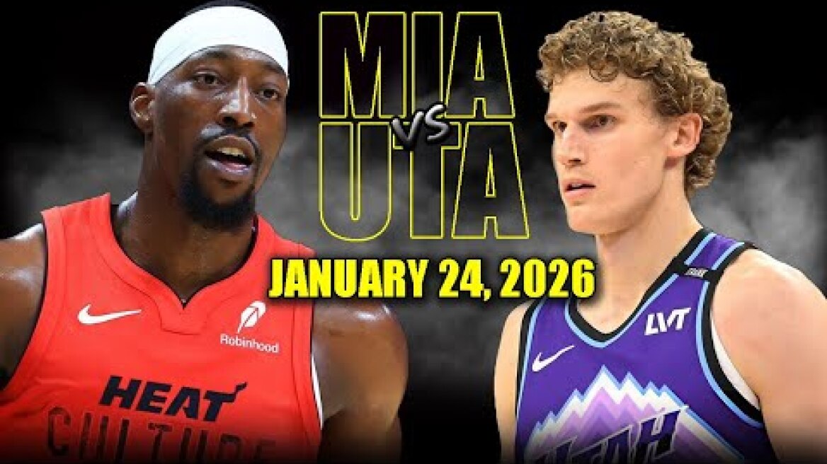 Miami Heat vs Utah Jazz Full Game Highlights – January 24, 2026 | NBA Season