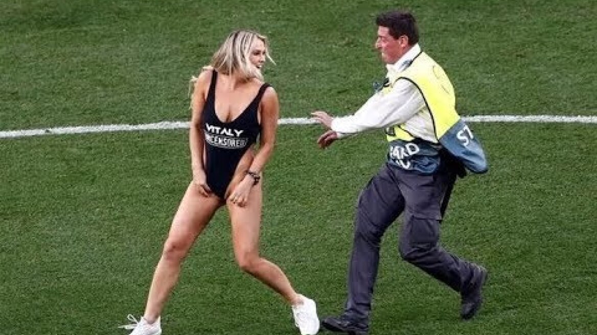 Kinsey Wolanski Champions League Final Pitch Invasion
