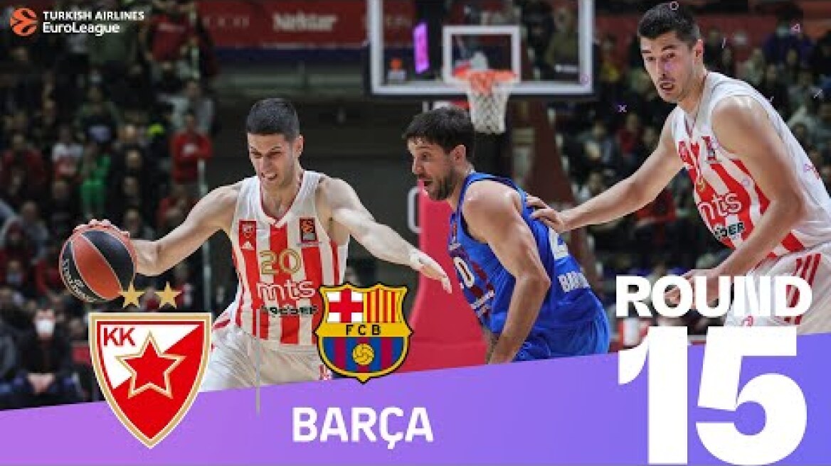 Barca outlasts Zvezda in Belgrade! | Round 15, Highlights | Turkish Airlines EuroLeague