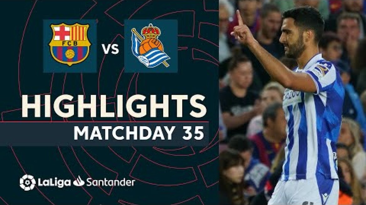 Resumen de FC Barcelona vs Real Sociedad (1-2)